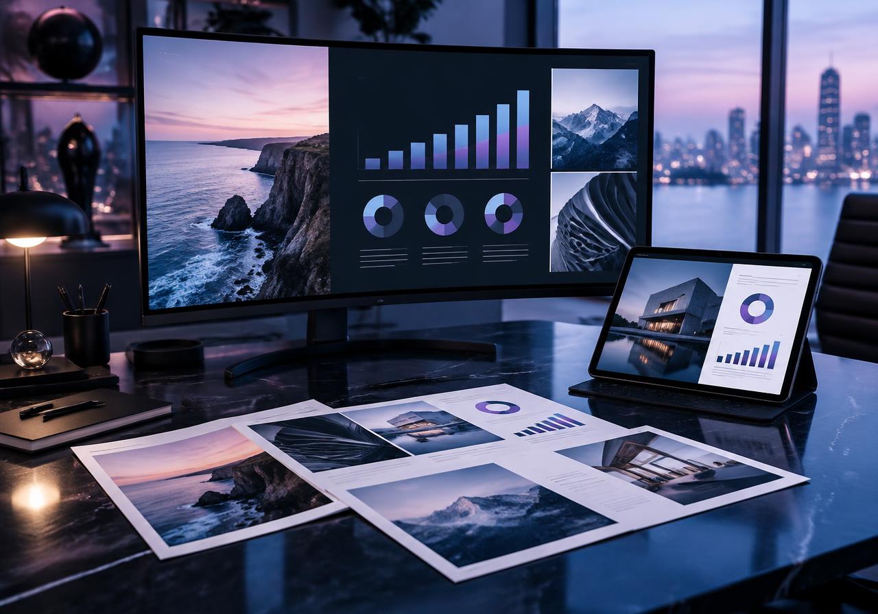 Pitch decks mockup
